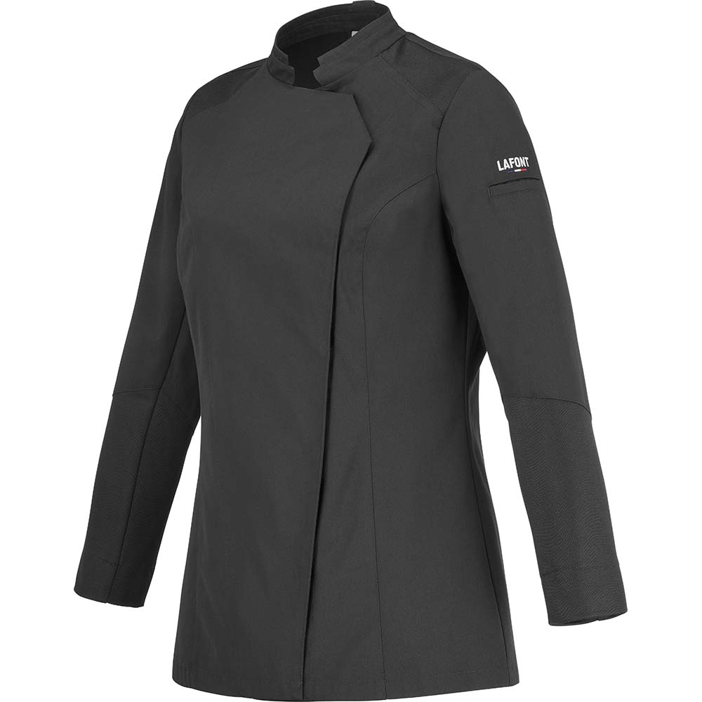 Essentials+ Damen Kochjacke NUTMEG2 Schwarz Gr. 2XS